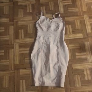 Bandage dress beige in color